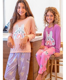 [SUS3294] DESCUENTO 10% LIQUIDACION DE TEMPORADA!  INV. PIJAMA DE NENA ALG. INTERLOCK "ARCOIRIS"