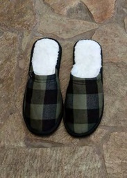 [XY97] INV. PANTUFLA A CUADROS DE VIYELA CON INTERIOR DE CORDERITO