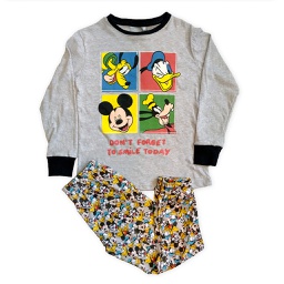 [DIS80092]   INV. PIJAMA DE JERSEY MODAL ML ESTAMPADO "MICKEY" Y PANTALON SUBLIMADO