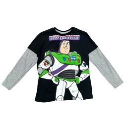 [DIS80485]  INV. REMERA DE JERSEY ML CON MANGA SUPERPUESTA "TOY STORY"