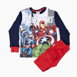 [DIS80737]  INV. PIJAMA DE JERSEY MODAL ML FRENTE SUBLIMADO "AVENGERS"