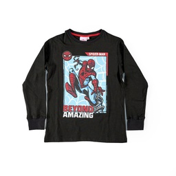 [DIS80911] DESCUENTO 15% LIQUIDACION DE TEMPORADA! I INV. REMERA DE JERSEY ML ESTAMPADA "SPIDERMAN" CON PUÑOS