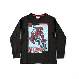 [DIS80911] INV. REMERA DE JERSEY ML ESTAMPADA &quot;SPIDERMAN&quot; CON PUÑOS