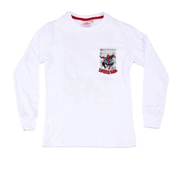 [DIS80915] LIQUIDACION ! - INV. REMERA DE JERSEY ML DOBLE ESTAMPA &quot;SPIDERMAN&quot; CON PUÑOS