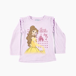[DIS82291] DESCUENTO 15% LIQUIDACION DE TEMPORADA! I INV. REMERA DE JERSEY ML ESTAMAPADA "PRINCESAS" CON VOLADOS