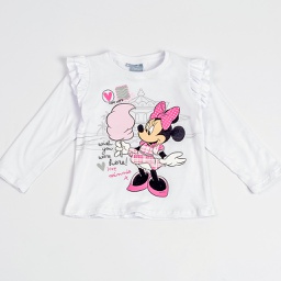 [DIS82392] DESCUENTO 15% LIQUIDACION DE TEMPORADA! I INV. REMERA ML CON ESTAMPA "MINNIE" DE JERSEY