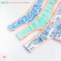 [VTG4071] PACK X 3 COLALES DE ALGODON ESTAMPADA