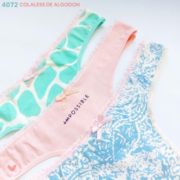 [VTG4072] PACK X 3 COLALES DE ALGODON ESTAMPADA