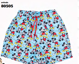 [DIS80505] VER. SHORT DE BAÑO SUBLIMADO &quot;MICKEY&quot; AJUSTABLE CON CORDON 