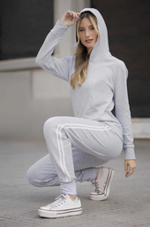 [LEN24327/E]  INV. CONJUNTO RUSTICO ELASTIZADO CON CAPUCHA