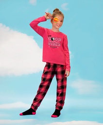 [ELE2483]  INV. PIJAMA PANTALON PILU CUADRILLE