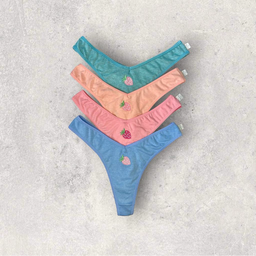 [LOV2064] PACK X 3 COLALES ALGODON TIRO ALTO CORTE EN "V"