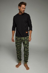 [XY8023] LIQUIDACION ! - INV. PIJAMA CAMUFLAJE REMERA LISA Y PANTALON ESTAMPADO