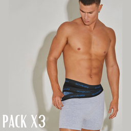 [ACB07] PACK X3 BOXERS ALGODÓN &amp; LYCRA COMBINADO