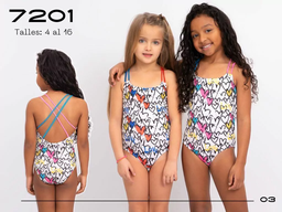 [VYO7201] MALLA ENTERA NENA ESTAMPADO " CORAZONES"