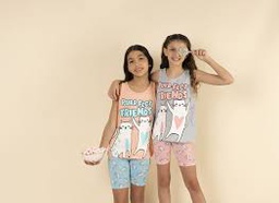 [LEN25921] VER. PIJAMA NENA MUSCULOSA Y CALZA