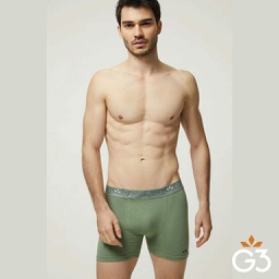 [G33317] BOXER ALGODÓN Y LYCRA LISO- PIERNA LARGA