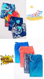 [SHORTP] SHORT DE BAÑO ESTAMPADOS Y LISOS HOMBRE