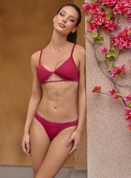 [KAU8216] CONJUNTO TRIANGULITO DE MICROFIBRA CON ELASTICO PERSONALIZADO Y COLALES