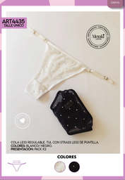 [MER4435] PACK X 2 COLALES TUL CON STRASS