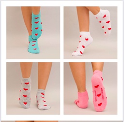 [MKS62014] MEDIA SOQUETE DAMA &quot;LOVELY&quot; CORAZONES SAN VALENTIN