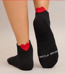 [MKS62214] MEDIA SOQUETE DAMA &quot;HEART&quot; CORAZONES SAN VALENTIN