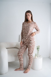 [TRE5508] DESCUENTO 10% LIQUIDACION DE TEMPORADA!  INV. PIJAMA REMERA Y PANTALON DE LANILLA ESTAMPADO PRINT