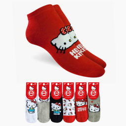 [ELE6001] SOQUETE ESTAMPADO DAMA "HELLO KITTY"
