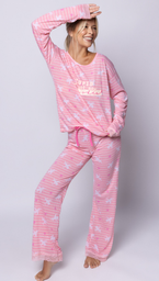 [SP11741] INV. PIJAMA DAMA DE ALGODON ESTAMPADO SIN PUÑO