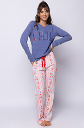 [SP11743] DESCUENTO 10% LIQUIDACION DE TEMPORADA! INV. PIJAMA DAMA DE ALGODON ESTAMPADO