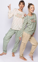 [SP11748] DESCUENTO 10% LIQUIDACION DE TEMPORADA! INV. PIJAMA DAMA ESTAMPADO PANTALON CARGO DE ALGODON
