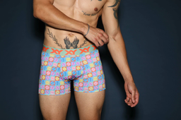 [XY1425] BOXER ESTAMPADO DE ALGODÓN Y LYCRA &quot;TENIS&quot;