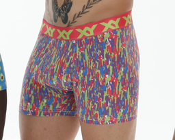 [XY1431] BOXER ESTAMPADO DE ALGODÓN Y LYCRA &quot;PINCELADAS&quot;