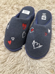 [IKKI21] LIQUIDACION ! - INV. PANTUFLA TEXTURADA CON BORDADO aptas para lavar en lavarropas