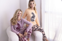 [FRA007] INV. PIJAMA DAMA ESTAMPADO &quot;FLORES&quot;