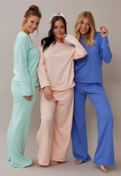 [VTG1039] DESCUENTO 10% LIQUIDACION DE TEMPORADA!  INV. PIJAMA LISO DE JERSEY ALGODÓN