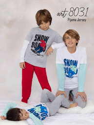 [MAR8031] DESCUENTO 15% LIQUIDACION DE TEMPORADA! I INV. PIJAMA NENE DE JERSEY ESTAMPADO