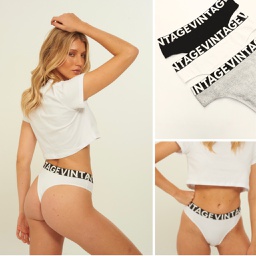 [VTG4082] PACK X3 COLALES DE ALGODON Y LYCRA CON ELASTICO