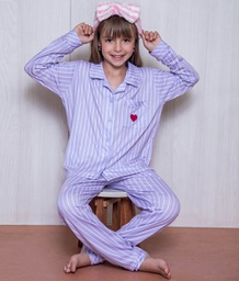[BIAN25555/E]  INV. PIJAMA NENA ESTAMPADO ABOTONADO