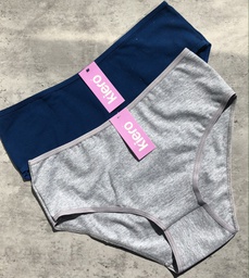 [KIE10254] PACK X2 BOMBACHA TIRO CORTO DE ALGODÓN Y LYCRA LISA