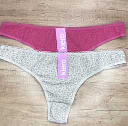 [KIE2761] PACK X2 COLALES DE ALGODÓN Y LYCRA ATIGRADA
