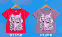 [DIS82942] DESCUENTO 15% LIQUIDACION DE TEMPORADA! IVER.  REMERA MANGAS CORTAS "ANGEL- STITCH" INV.