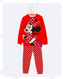 [DIS82663] INV. PIJAMA DE ALGODÓN Y MODAL ESTAMPADO &quot;MINNIE&quot; Y PANTALON GAMUZADO