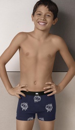 [BAK4045] BOXER NENE ALGODÓN Y LYCRA ESTAMPADO &quot;CALAVERA&quot;