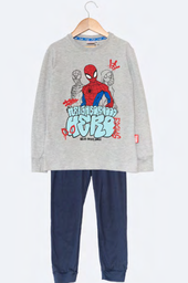 [DIS81026]   INV. PIJAMA DE ALGODÓN ESTAMPADO CON PANTALON LISO "SPIDERMAN"