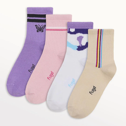 [FLOMJ-20] MEDIA 1/3 CASUAL DAMA CON PUÑO MORLEY ESTAMPADA