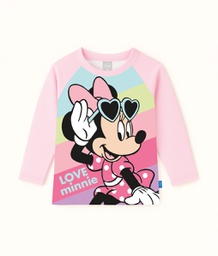 [DIS82684] VER. REMERA CON PROTECCION UV SUBLIMADA "MINNIE"
