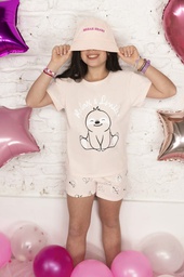 [LEN26902] VER. PIJAMA REMERA Y SHORT DE NENA ESTAMPADO