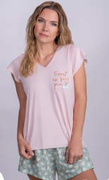[SP11773] VER. PIJAMA REMERA Y SHORT ESTAMPADO "CEREZAS"