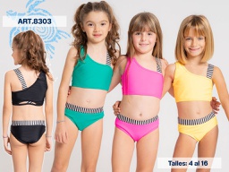 [VYO8303] VER. MALLA BIKINI NENA LISA CON ELASTICO ANCHO RAYADO